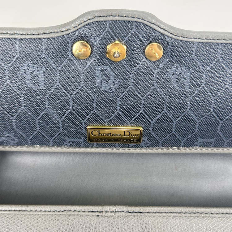 디올 그레이 CD로고 골드체인 스몰 숄더크로스백 4VDIB33477--8