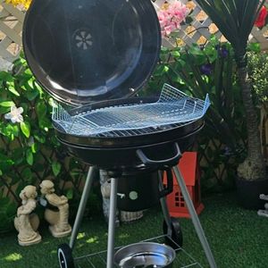 프리미엄 8~10인용 바퀴형 캠핑용 야외그릴, 양면그릴 ,코베아 대왕토치, 숯, 불쏘시개, 집개 풀세트(1회사용)