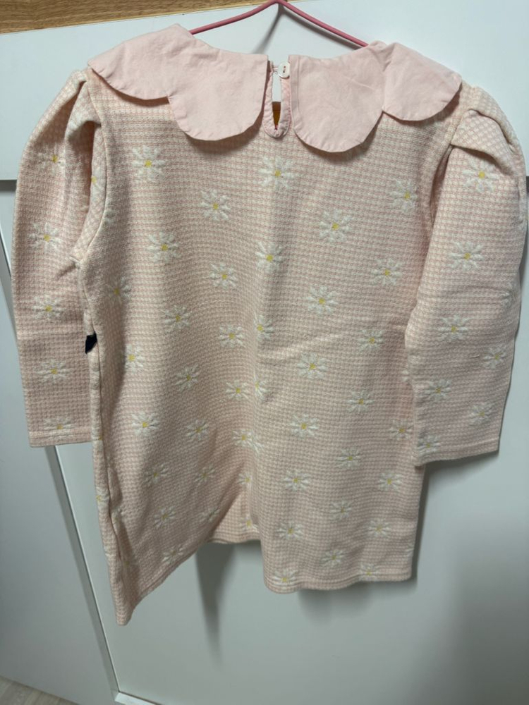 여아 분홍 꽃무늬원피스 110-130--1