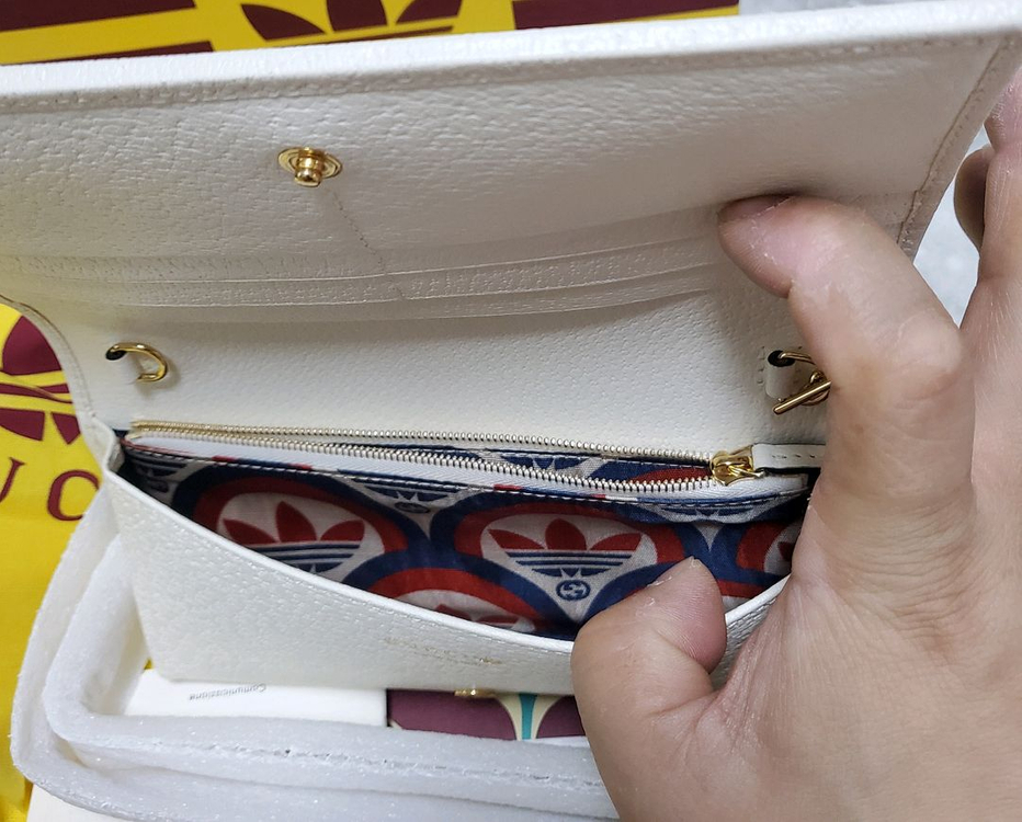 구찌 아디다스 체인 WOC 장지갑 숄더백--2