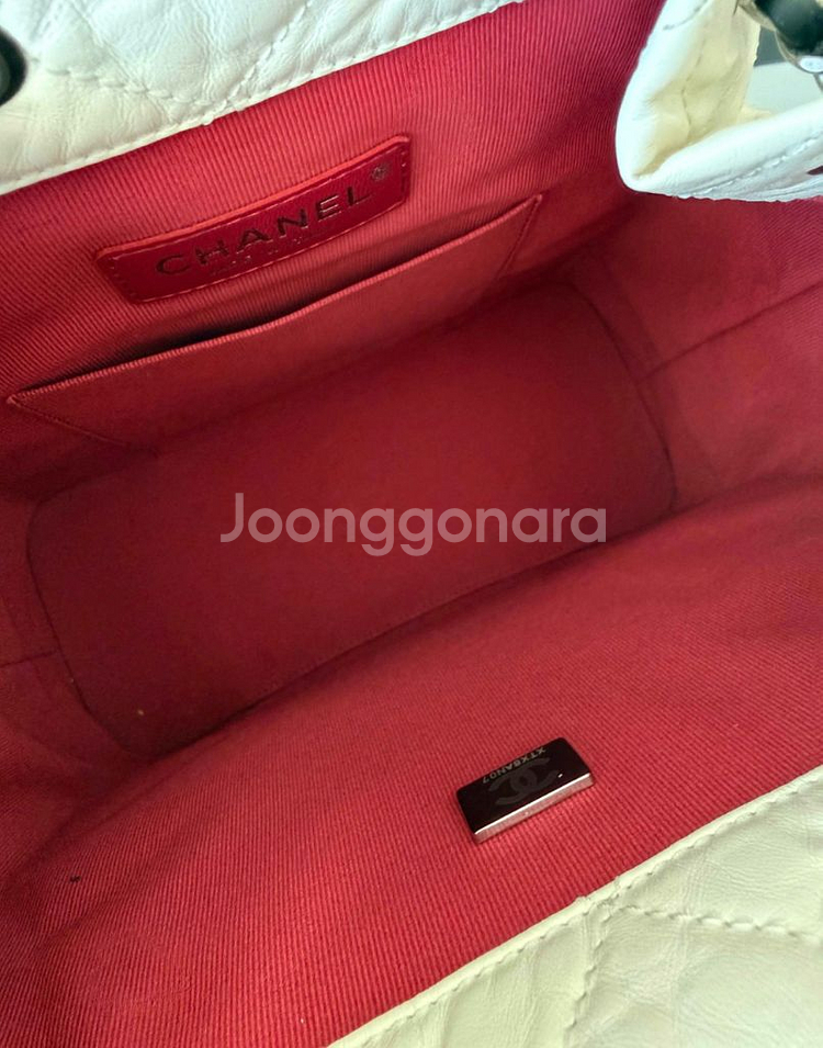 샤넬 가브리엘 백팩 스몰 화이트--3