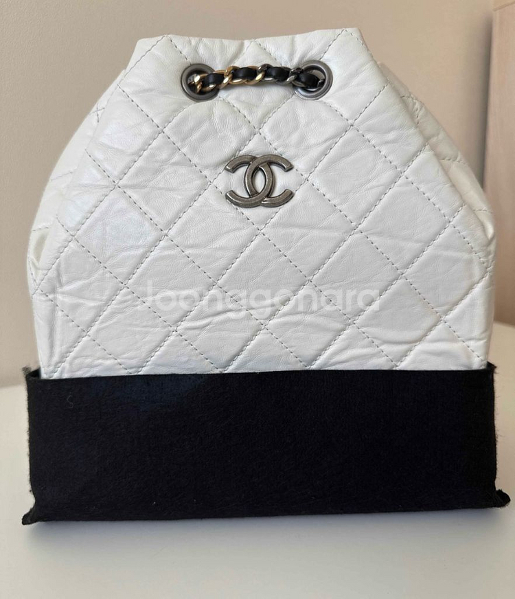 샤넬 가브리엘 백팩 스몰 화이트--4