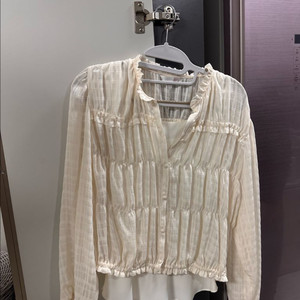 올리브데올리브 아이보리 블라우스세트 (새상품)