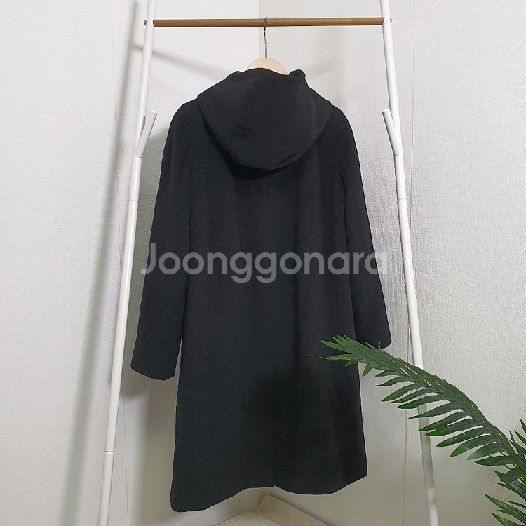 DKNY 앙고라울 후드코트--4