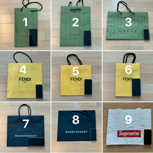 명품쇼핑백 (에르메스, 구찌, 루이비통, 펜디, 분더샵, 꼬르소꼬모, 지방시, 알렉산더맥퀸, 발렌시아가)) 이미지