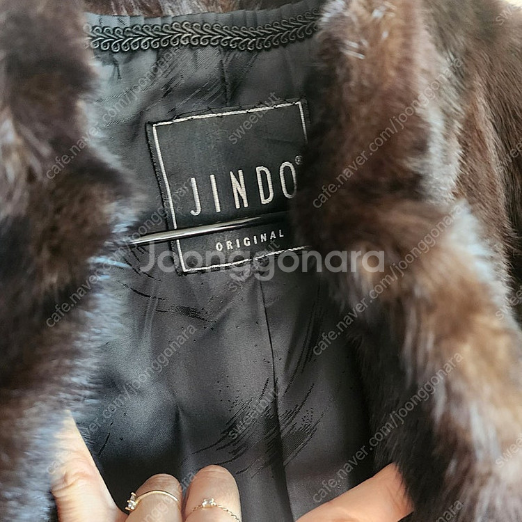 진도 밍크 모피 조끼 퍼 숏 조끼 베스트--1