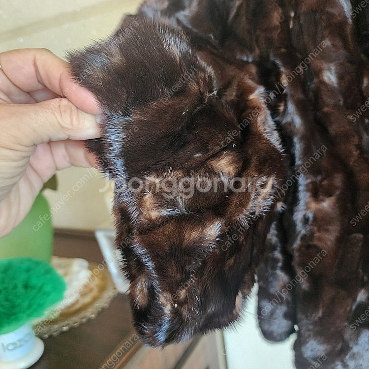 진도 밍크 모피 조끼 퍼 숏 조끼 베스트--5