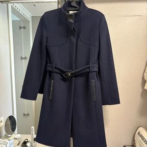 Sandro(산드로)네이비 벨티드코트