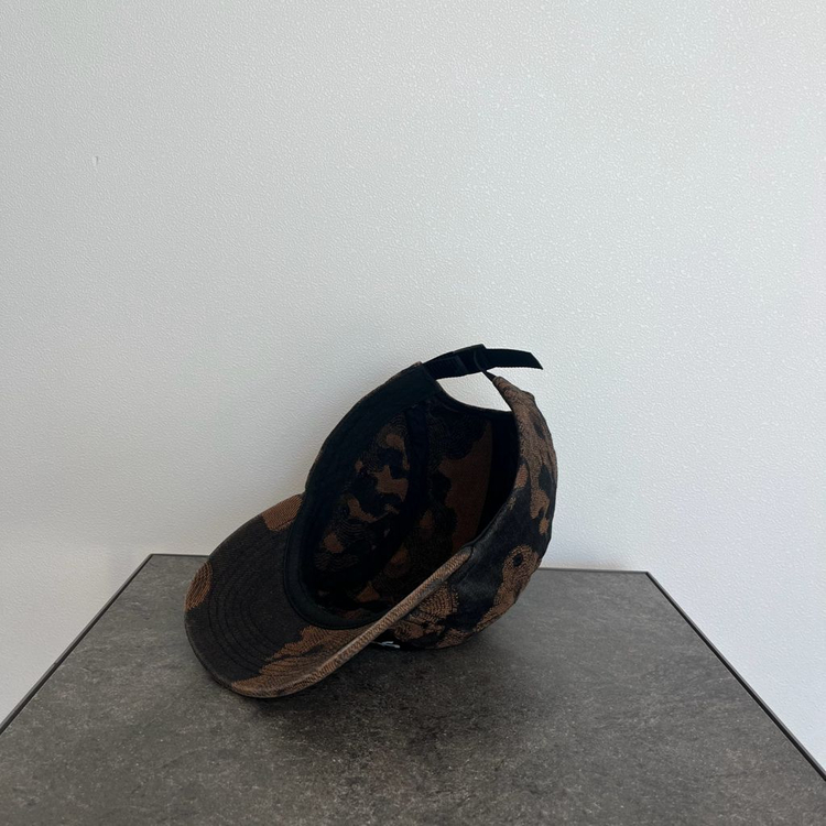 (OS) 슈프림 박스로고 캠프캡 모자 플레임 데님 브라운--5