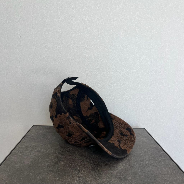 (OS) 슈프림 박스로고 캠프캡 모자 플레임 데님 브라운--6