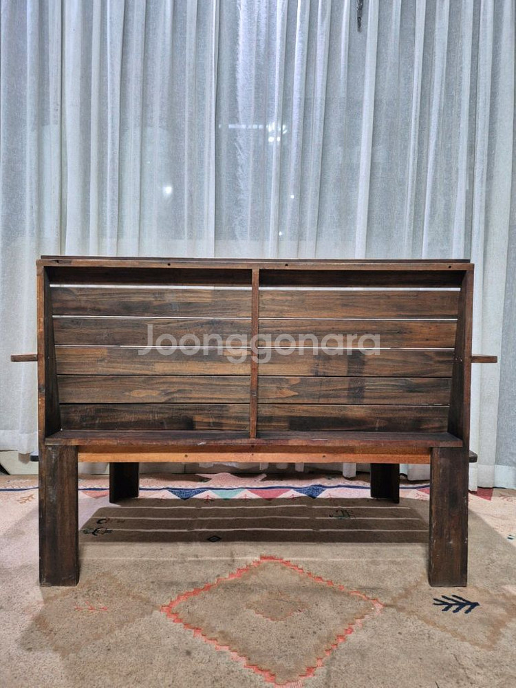 빈티지 원목 야외 벤치의자--4