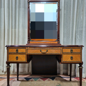 한국가구 엔틱 원목 콘솔화장대