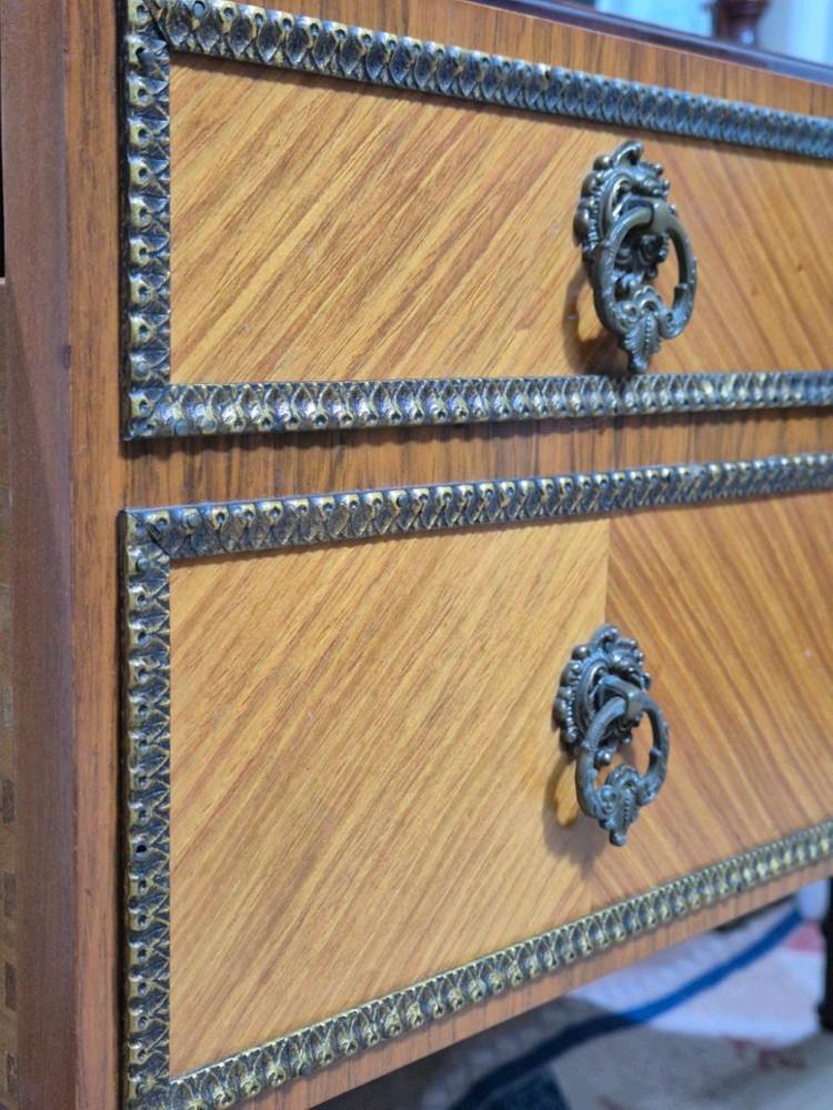 한국가구 엔틱 원목 콘솔화장대--6