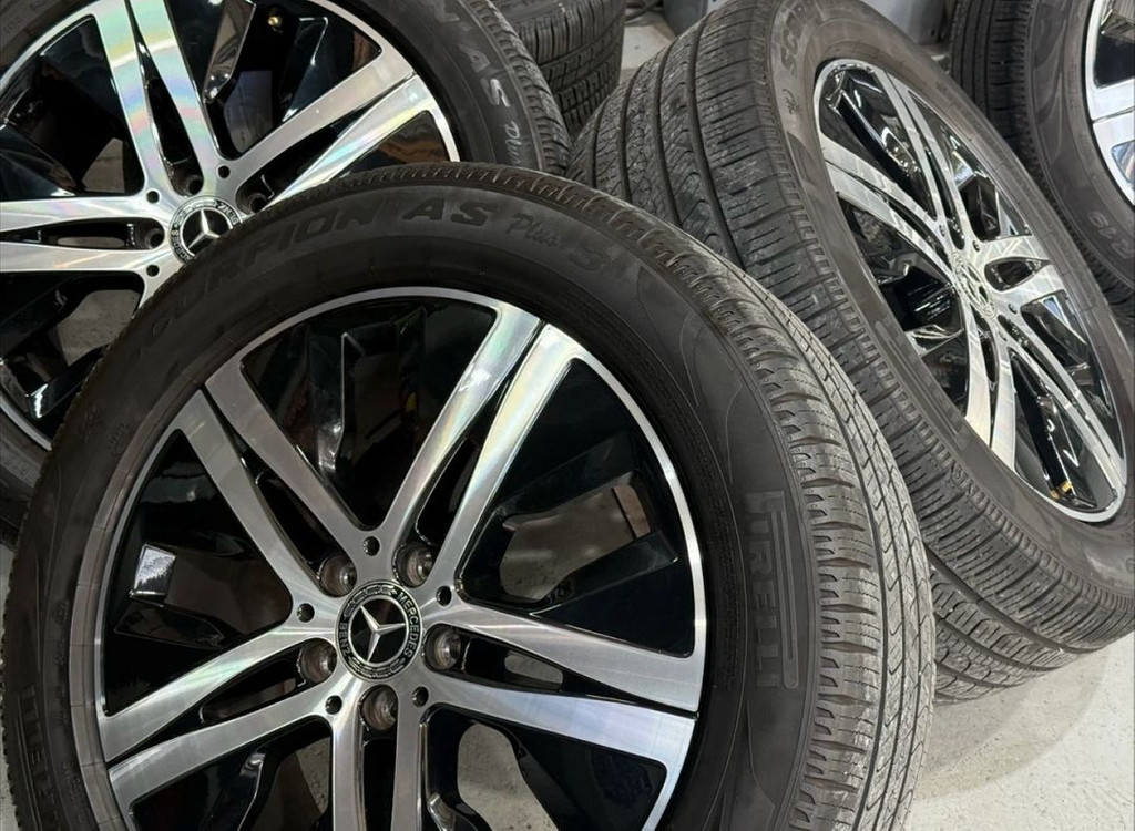 벤츠 순정 휠타이어19인치 세트(휠캡포함)--2