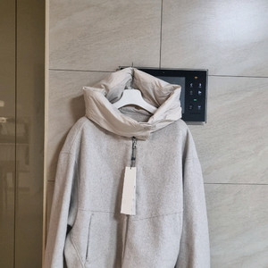 김서령 시그니처 핸드메이드 구스후드 점퍼 자켓