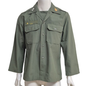 육군 구형 80s 의무 소령 민무늬 전투복 상의 자켓 (M) 이미지