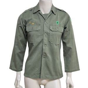 육군 구형 80s 73사단 민무늬 전투복 상의 자켓 (S) 이미지