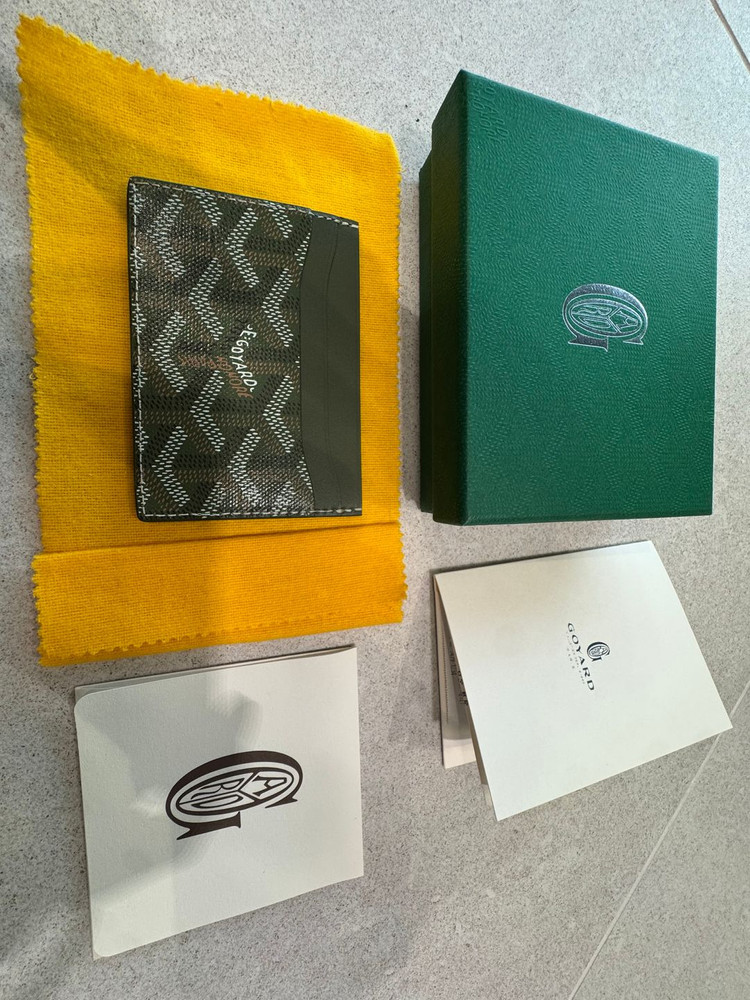 고야드 한정판 생쉬피스 카드지갑 카키--1