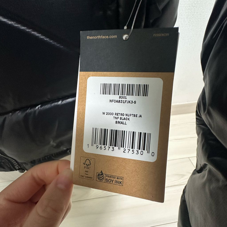 노스페이스 2000 레트로 눕시 다운 자켓 s 새상품--3