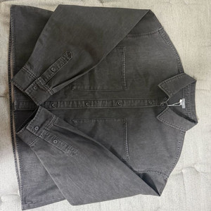 JAJU 데님 크롭셔츠