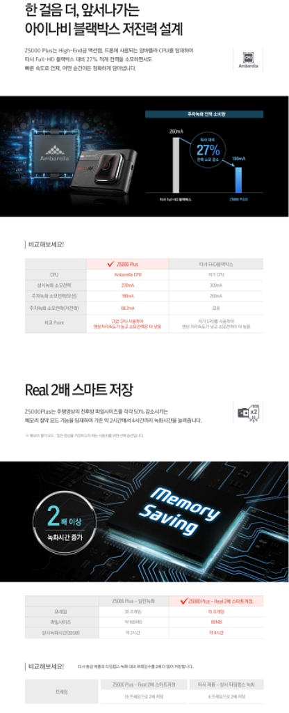 아이나비 Z5000 Plus 블랙박스(32GB,GPS)--3