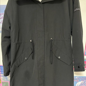 스케쳐스 여성 롱 야상 블랙 xl (100) 사이즈