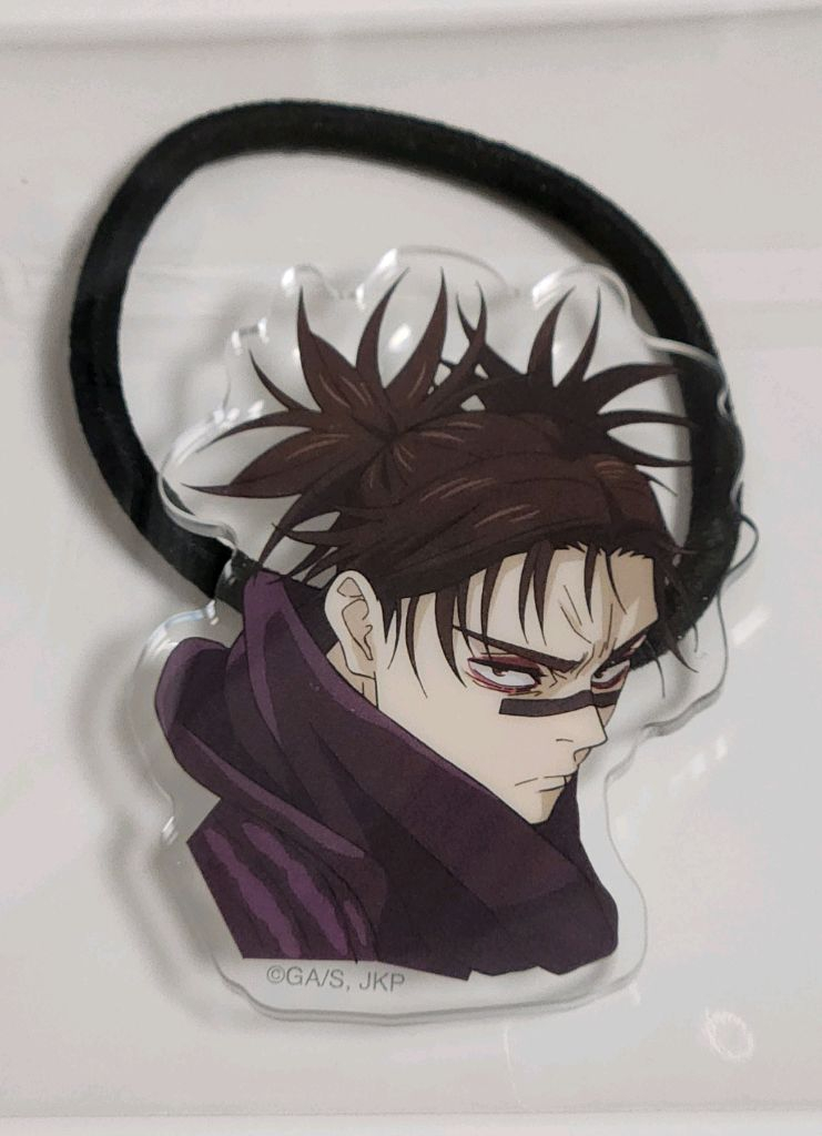 미사용) 주술회전 쵸소우 시부야사변 사멸회유 선행상영 아크릴 머리끈 헤어밴드 이미지