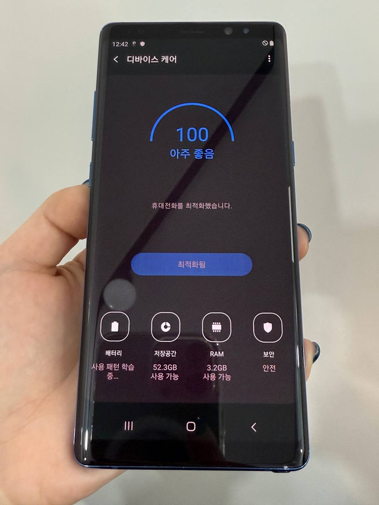 갤럭시노트8 블루 64GB Y1260 이미지