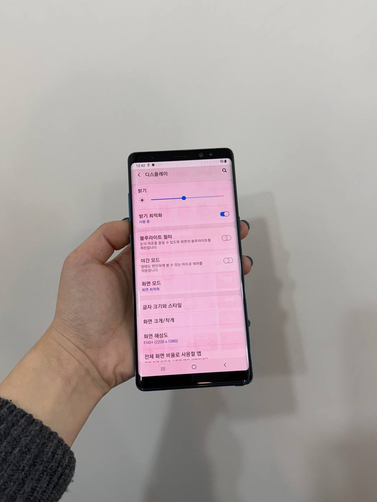 갤럭시노트8 블루 64GB Y1260 이미지