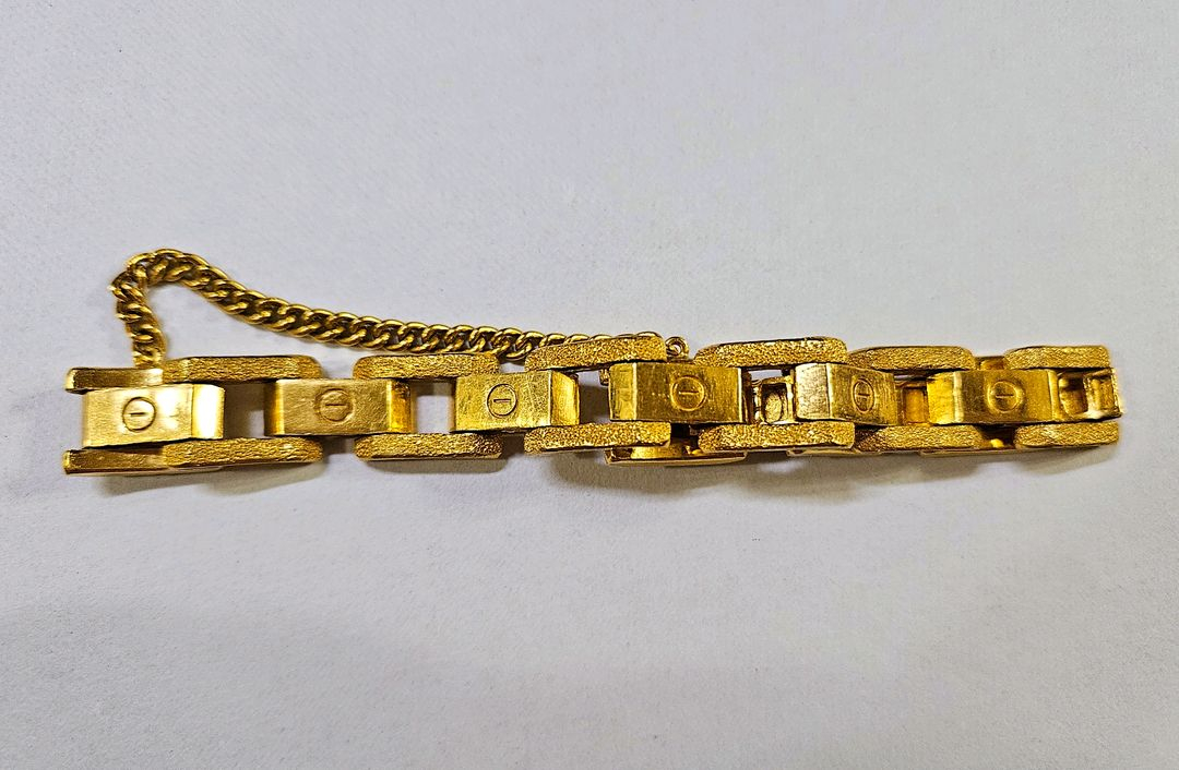 15돈 광폭 순금 팔찌. (18k 잠금장식 별도) 이미지