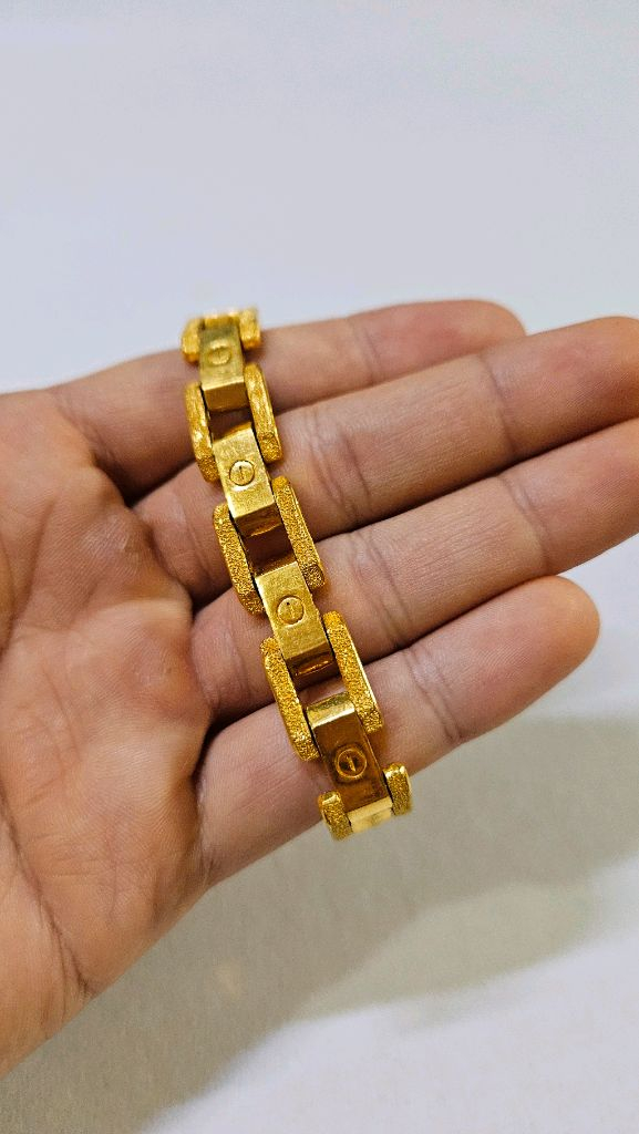 15돈 광폭 순금 팔찌. (18k 잠금장식 별도) 이미지