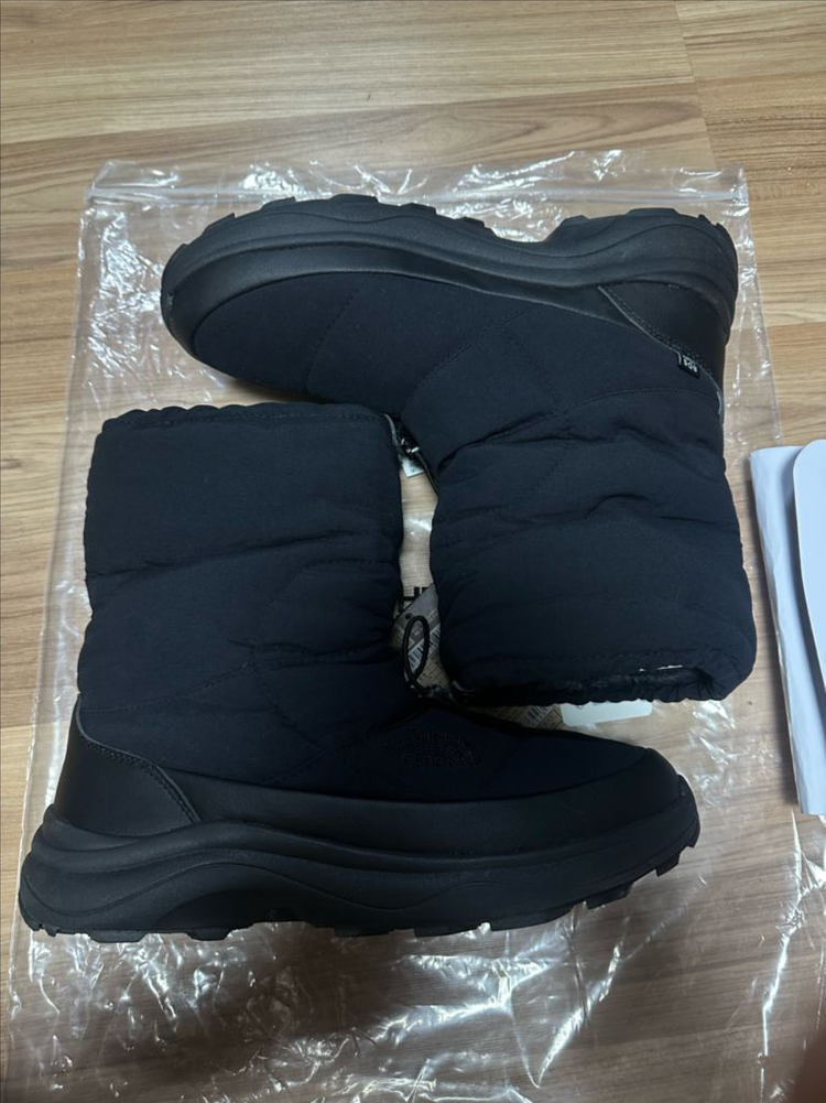280 노스페이스 덕다운 패딩 부츠 블랙 1회착용 이미지