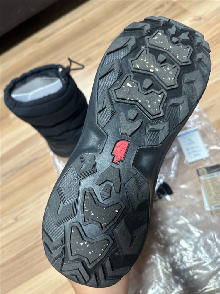 280 노스페이스 덕다운 패딩 부츠 블랙 1회착용 이미지