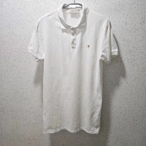 M) 메종키츠네 폭스헤드 반팔 폴로셔츠 화이트 카라티 pk티 이미지