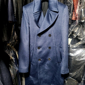 타임옴므 / 이태리 피아첸자 라마 더블 브레스티드 코트 / 100