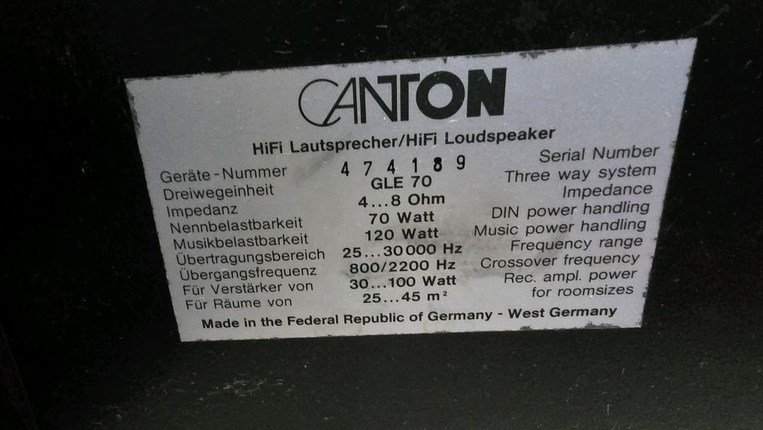 캔톤 GLE70 스피커--1