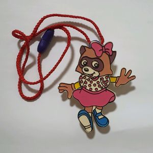 90년대 고전 롯데월드 로티 목걸이 (잡아당기면 올라가는) 이미지