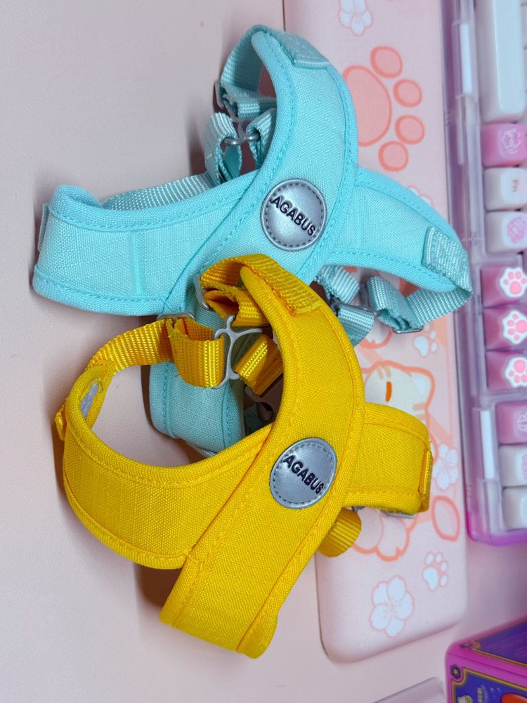 킁킁펫 강아지 X자 하네스 XS사이즈 (레몬옐로우, 민트그린)+s강아지옷 이미지