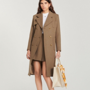 sandro 산드로 더블 버튼 울 코트 44~55 사이즈 정품