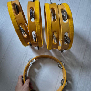 5개 오르프 탬버린. 유아 초등 악기 음악 수업