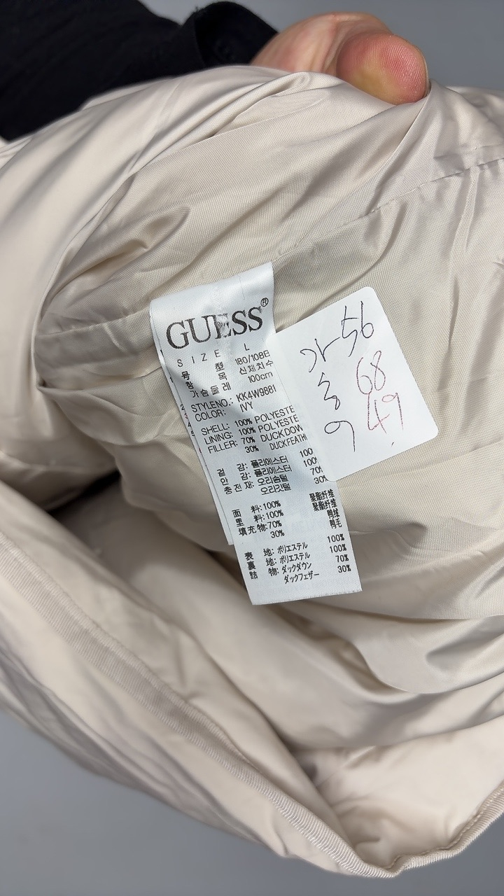 게스 [겨울] 남자 덕 다운 패딩 L 사이즈--3