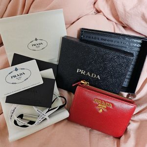 프라다 정품 반지갑 풀박