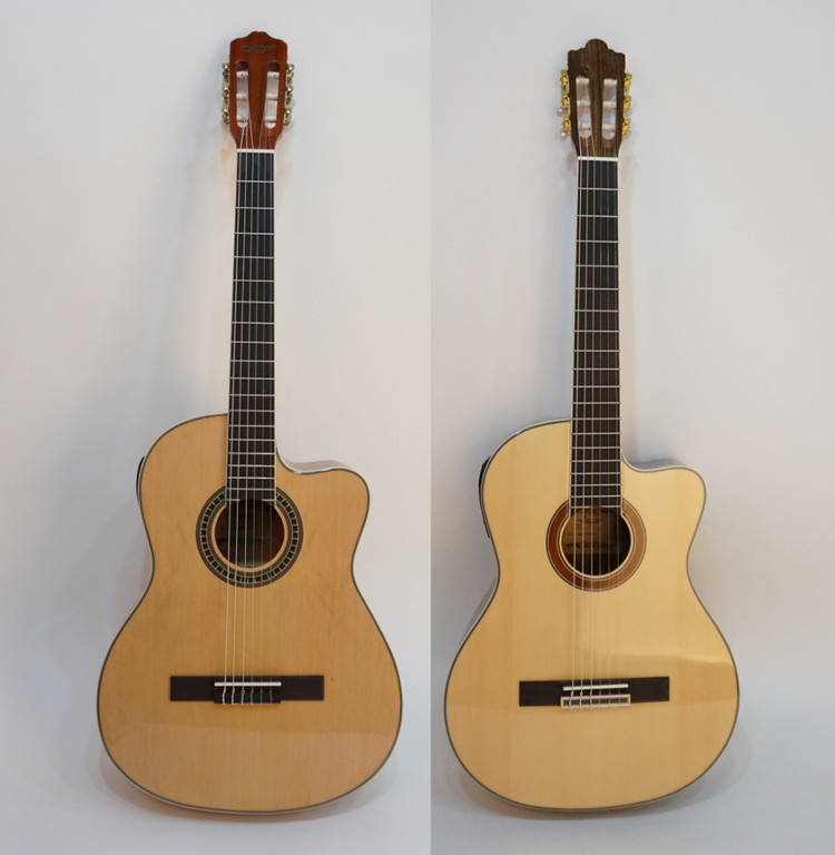 새제품 듀얼소스 EQ 클래식 기타 절반가에 팝니다--2