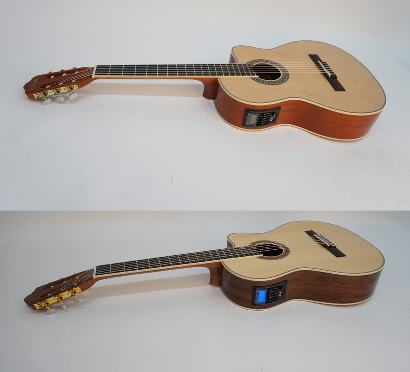 새제품 듀얼소스 EQ 클래식 기타 절반가에 팝니다--4