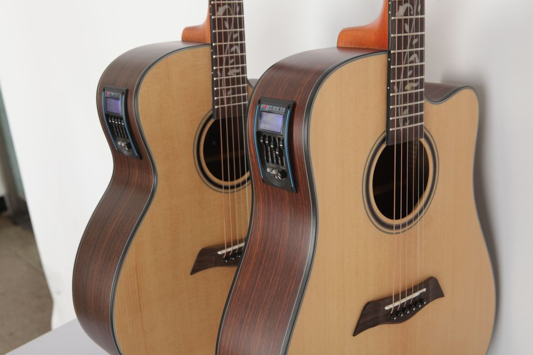 [신품반값] 원목 탑솔리드 EQ 로즈우드 통기타 기타--2