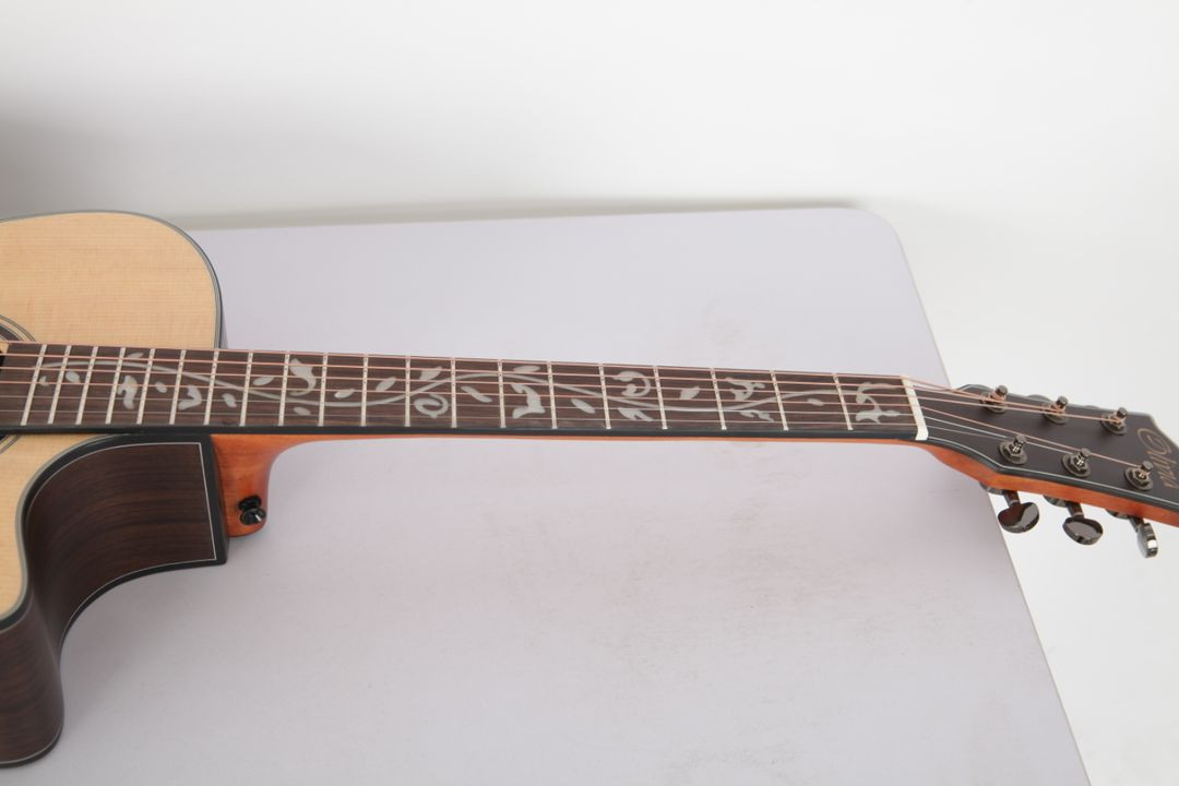 [신품반값] 원목 탑솔리드 EQ 로즈우드 통기타 기타--8