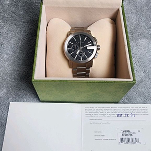 <선물가능> 구찌 G 크로노 메탈 시계