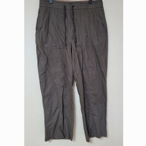 라삐아프 밴딩 슬랙스 마 바지 브라운 31