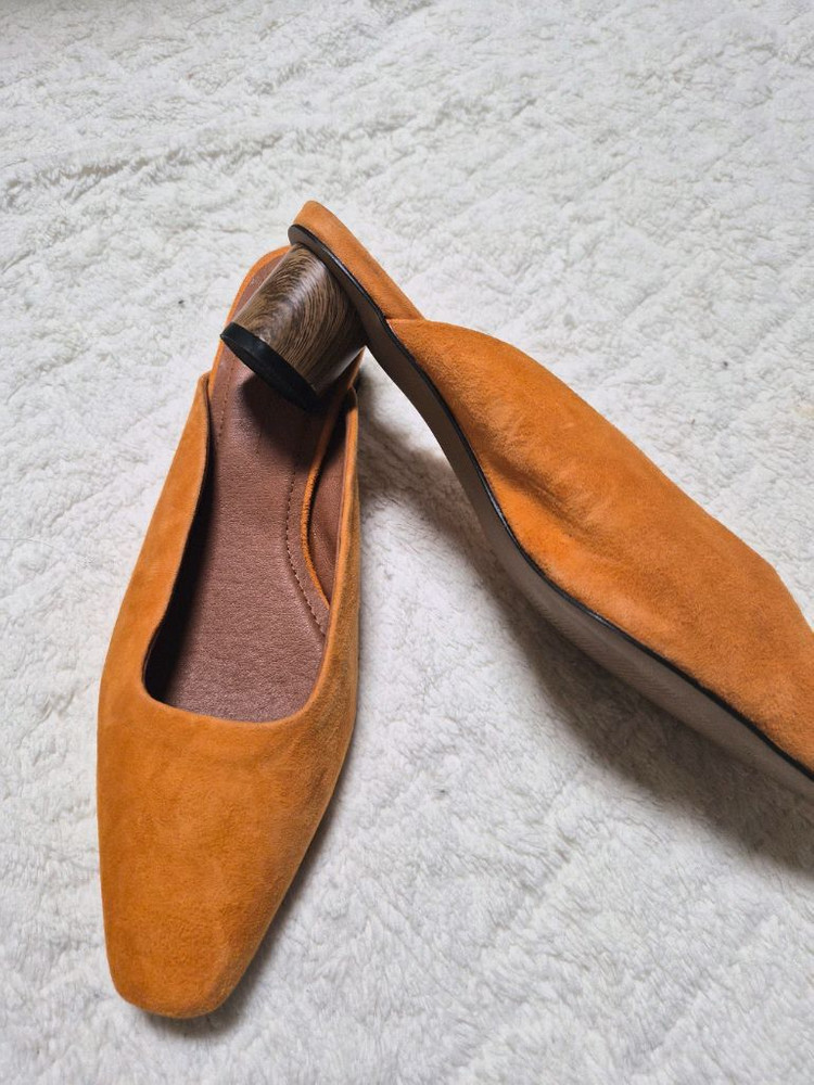 스웨이드 뮬 슬링백245택포--1