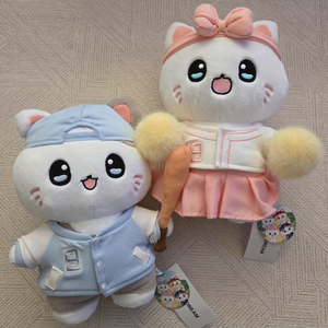 코네코짱 정품 고양이 야구인형커플 새상품